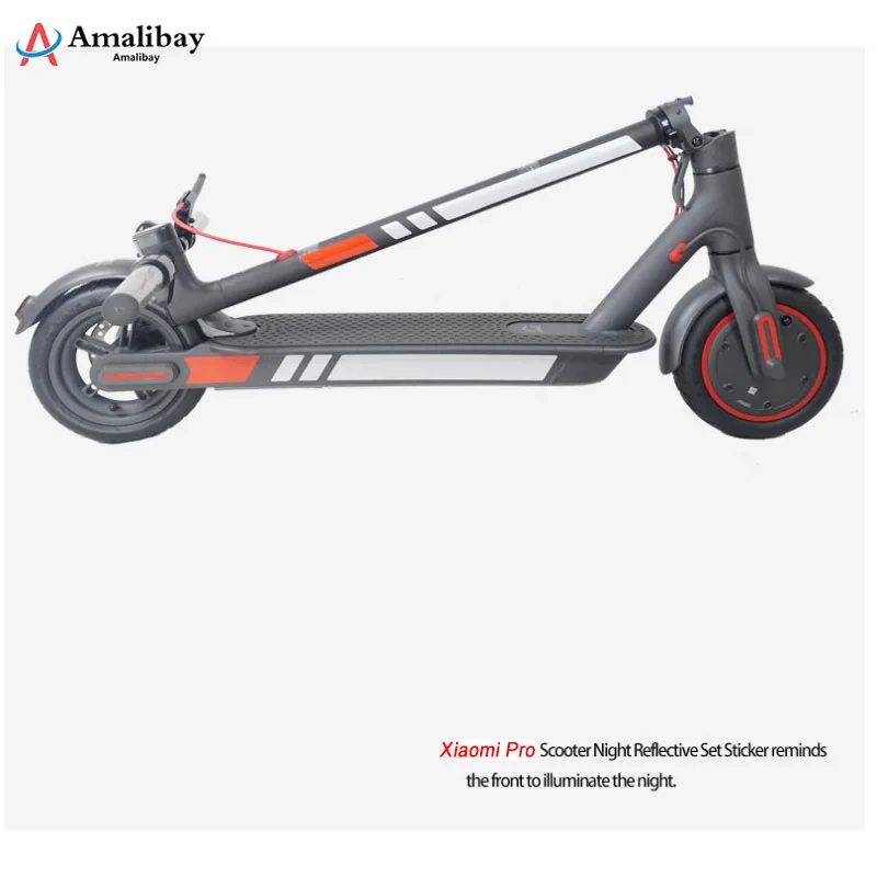 Reflective Stickers for Xiaomi M365 Pro Electric Scooter Reflect Night Riding Safety Warning Stickers M365 Pro Accessories