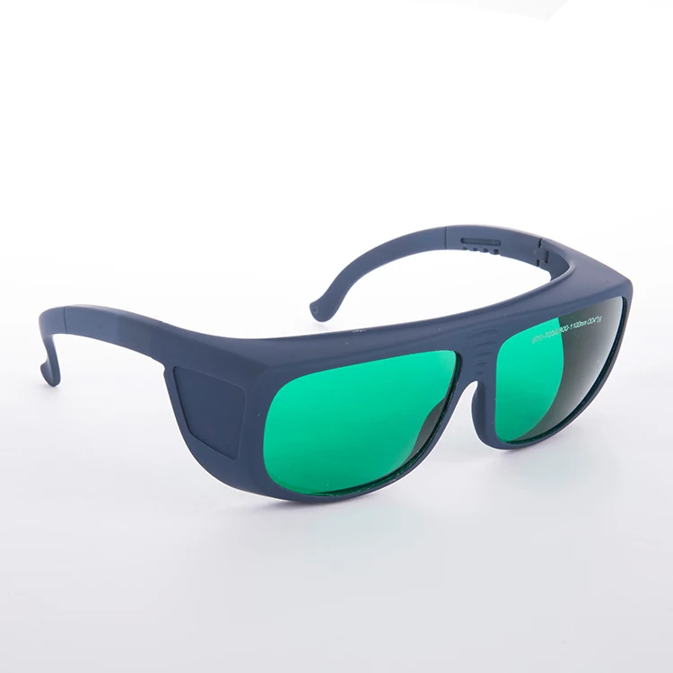 O.D 3+ 635nm 755nm 808nm 980nm 1064nm Laser Protective Glasses for 600-1100nm Black Frame and Black Case