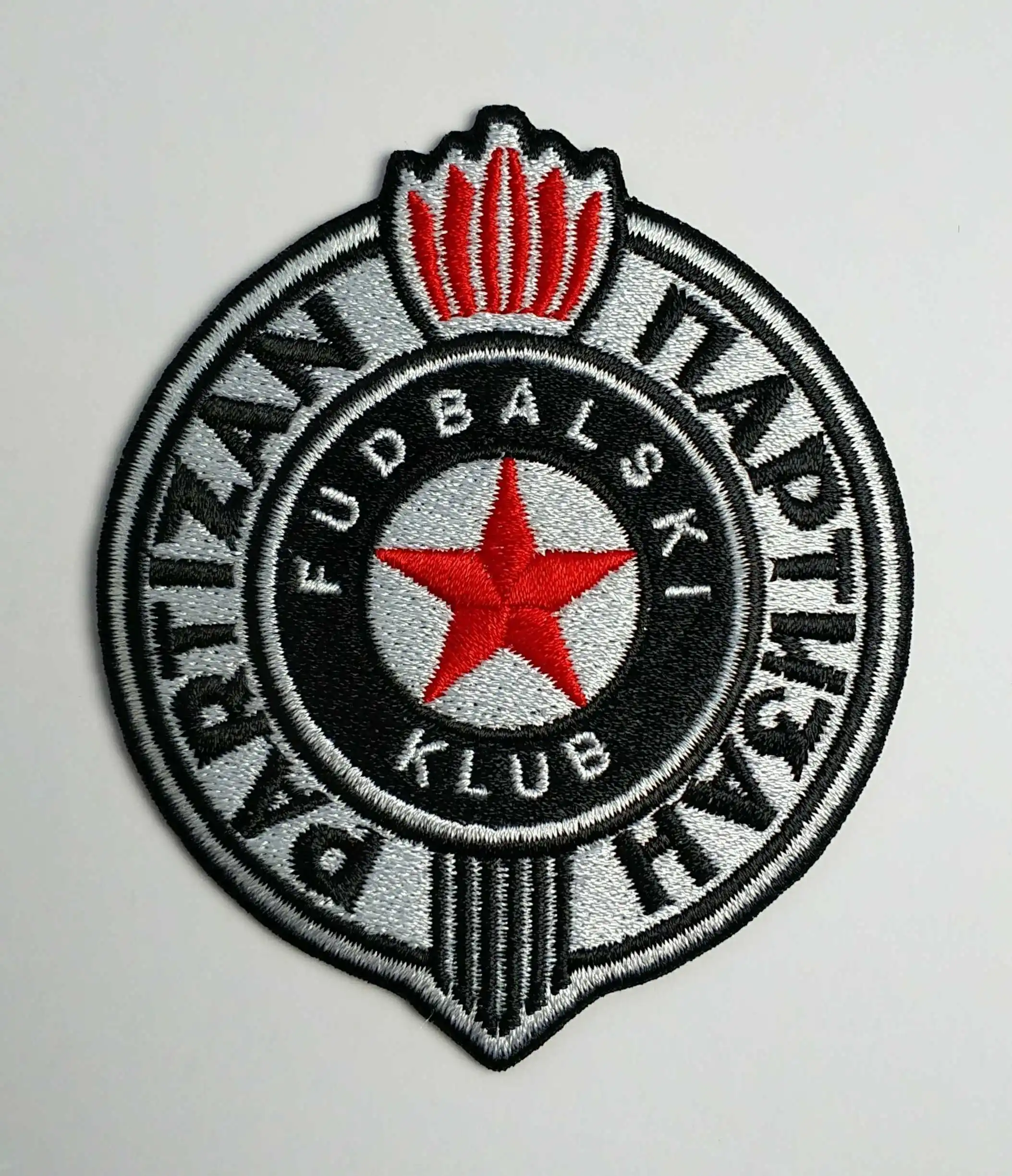 

Футбольный клуб fussball, 2 шт., Логотип Футбольной Команды Partizan, с вышивкой