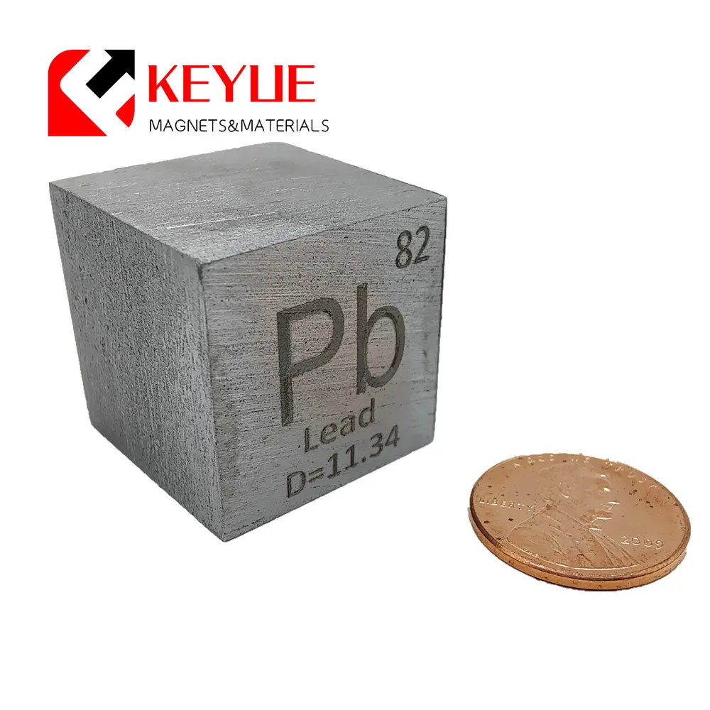 Cubo di piombo ad alta purezza 10x10x10mm / 1 pollice Plumbum Pb Heavy Metal Element per hobby di raccolta esperimento scientifico