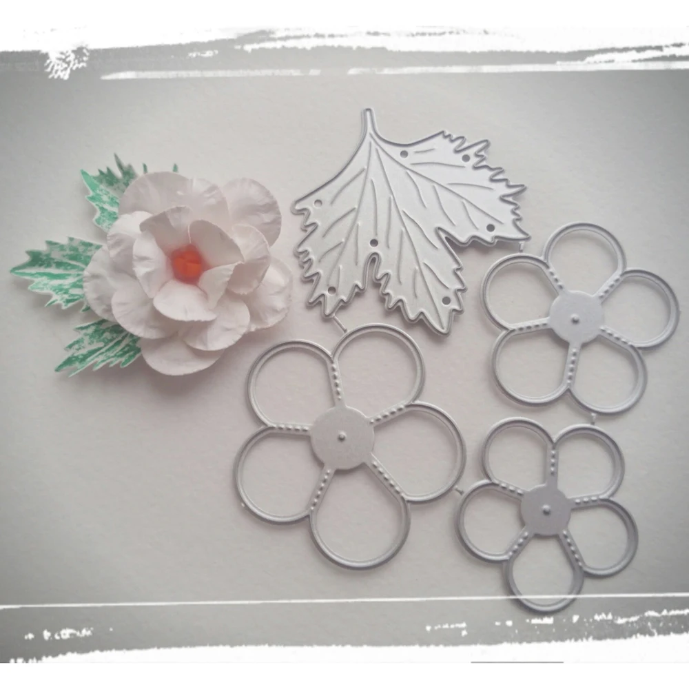 

New Bow Flower metal cutting die mould scrapbook decoration embossed photo album decoration card making DIY handicrafts