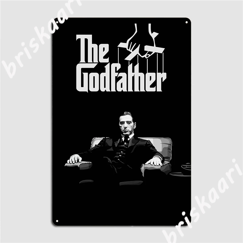 The Godfather Metal Sign Wall Cave Plaques Printing Pub Garage Tin Sign Poster