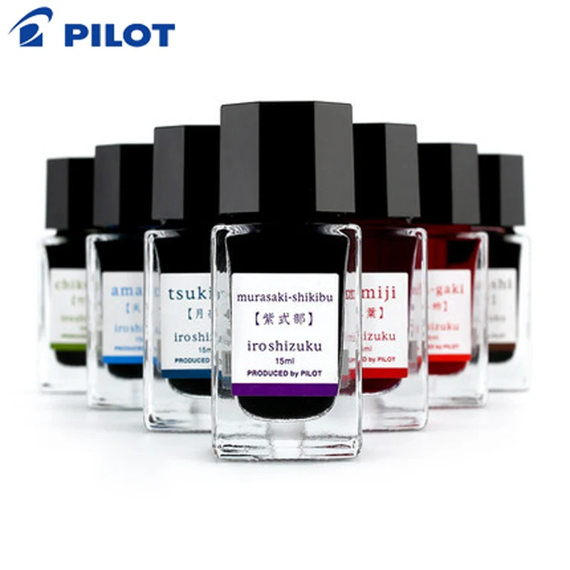 Pilot color ink in Japan is suitable for natural gradient of pen 15ml non-carbon black ink INK-15