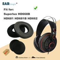 Replacement Ear Pads for Superlux HD668B HD681 HD681B HD662 Headset Parts Cushion Velvet Earmuff Earphone Sleeve Cover