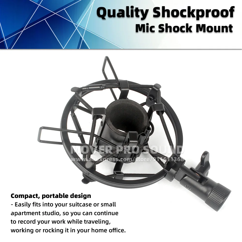 Isolamento Shock Mount Mic Holder per MiniDSP UMIK-1 UMIK-2 UMIK 1 2 supporto per microfono chiusura Anti vibrazione Clip per staffa antiurto