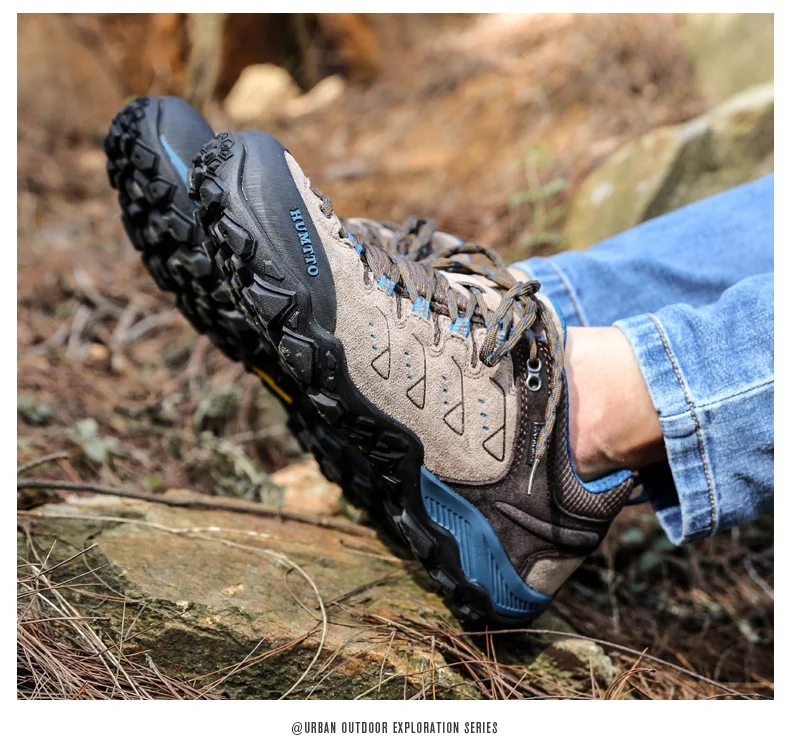Humtto Rutschfeste Outdoor-Wanderschuhe für Herren, atmungsaktive Kletterschuhe für Damen, Sport-Sneaker, Trekking- und Jagdstiefel, Tourismus- und taktische Schuhe – Detail 6