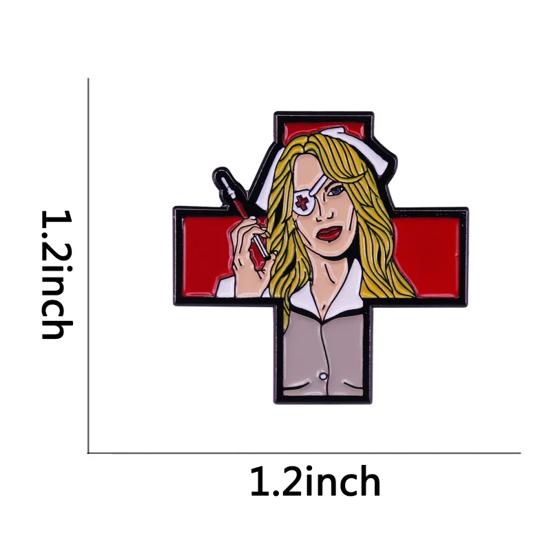 قتل بيل Vol. 1 Elle سائق ممرضة الزي التلبيب دبوس Tarantino عبادة الفيلم المشجعين مجموعة رائعة #2