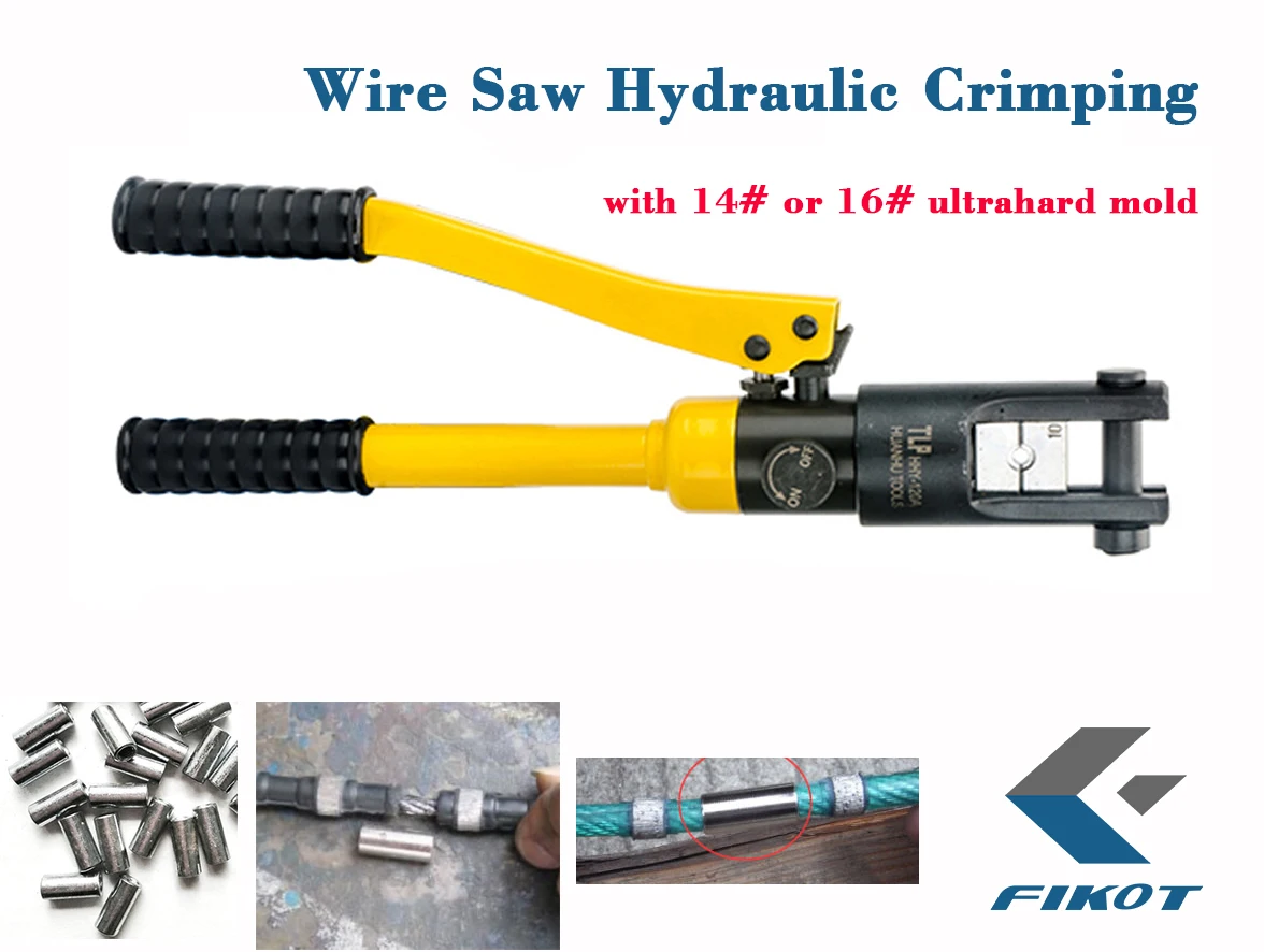 

10Ton Pressure Power Integral Manual Hydraulic Clamp Crimping Tool for Diamond Wire Saw Joint Connector