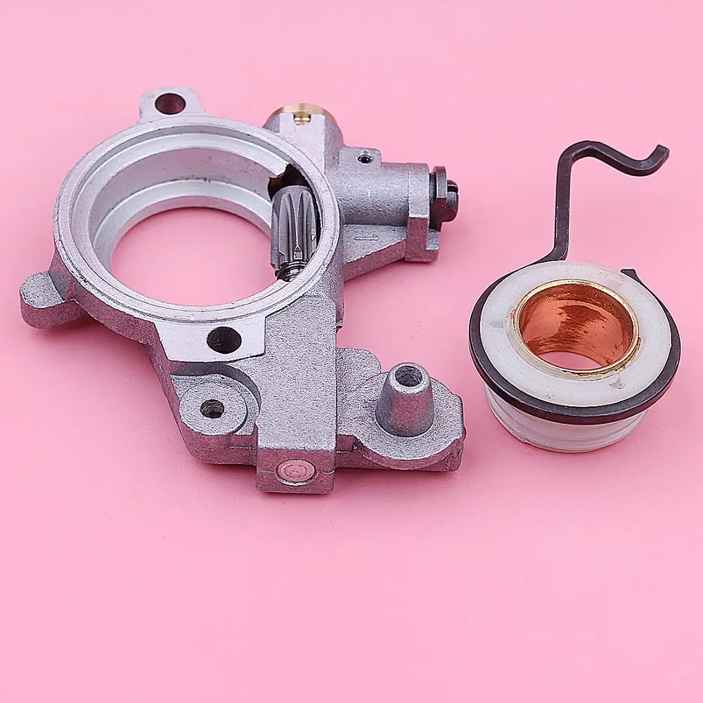 Bomba de aceite con Kit de resorte de engranaje helicoidal para motosierras Stihl MS460, MS461, MS441, 046, pieza 1128, 640, 3206, 1128, 640, 7112