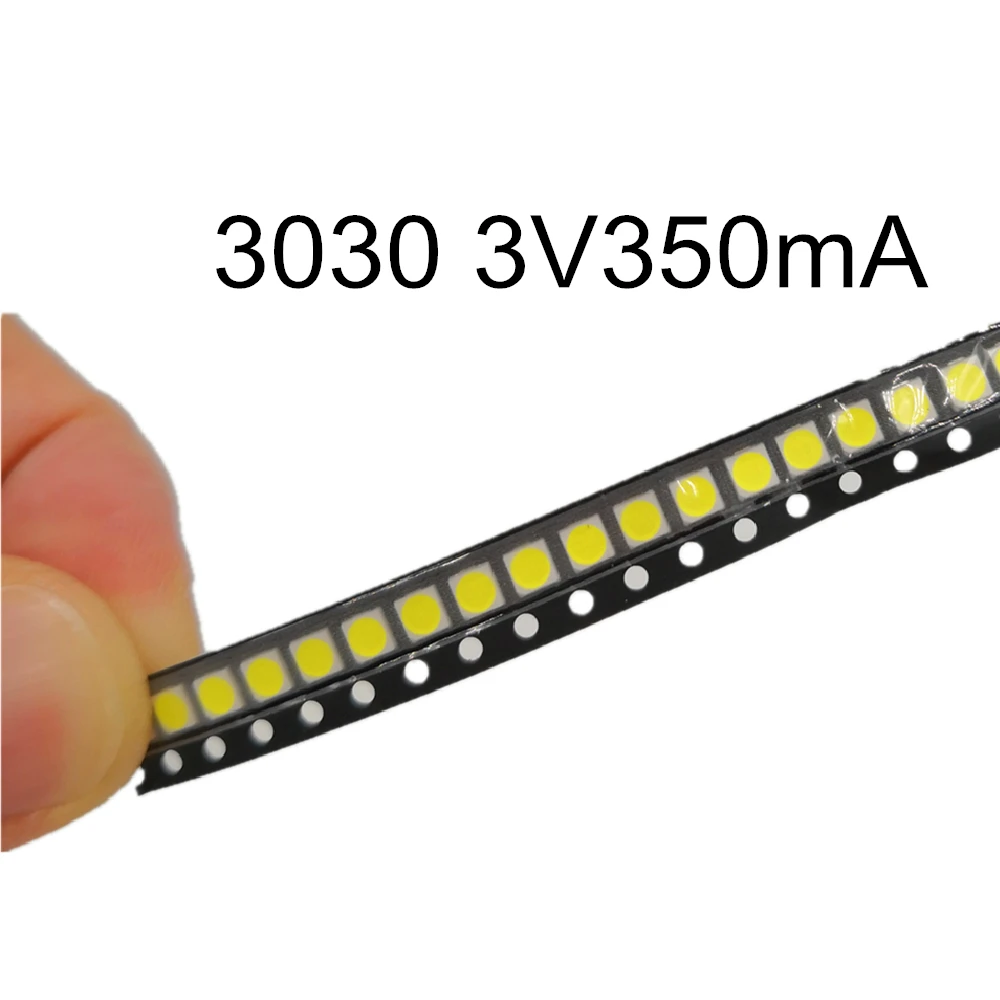 100 pezzi di Alta Luminosità LED SMD 2835 1W 135LM Bianco 3V 6V 9V 18V 36V 150MA 100MA 30MA 60MA 350mA luce brillante