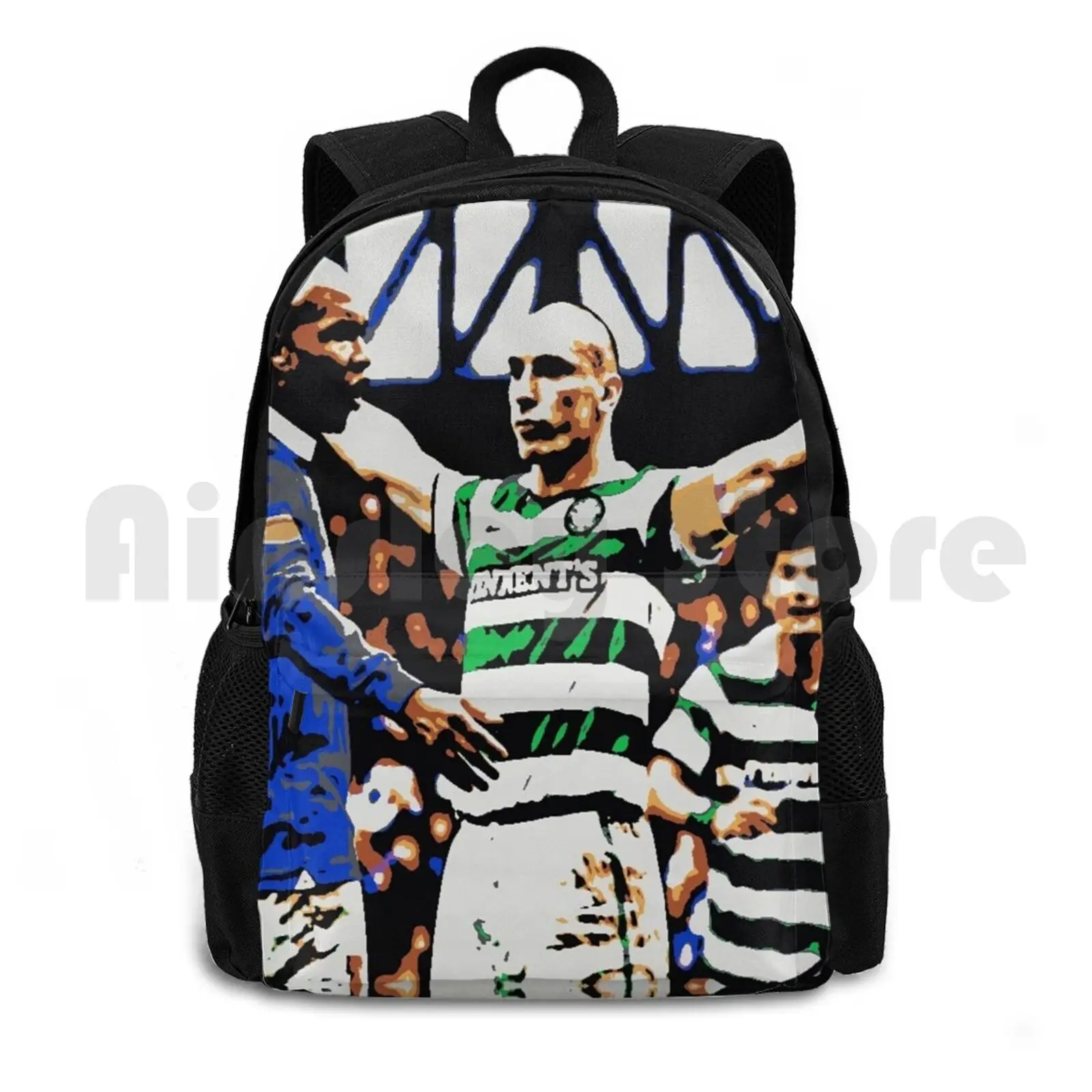 Do The Broony Bhoys Outdoor Hiking Backpack Waterproof Camping Travel Football Soccer Pop Brown Scotland Scottish Ireland Irish