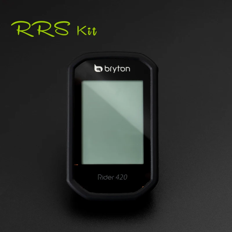 Rrskit Bicycle Computer Protection Cover Silicone With High Definition Film For Bryton Rider 320 420 Stopwatch Protective Case