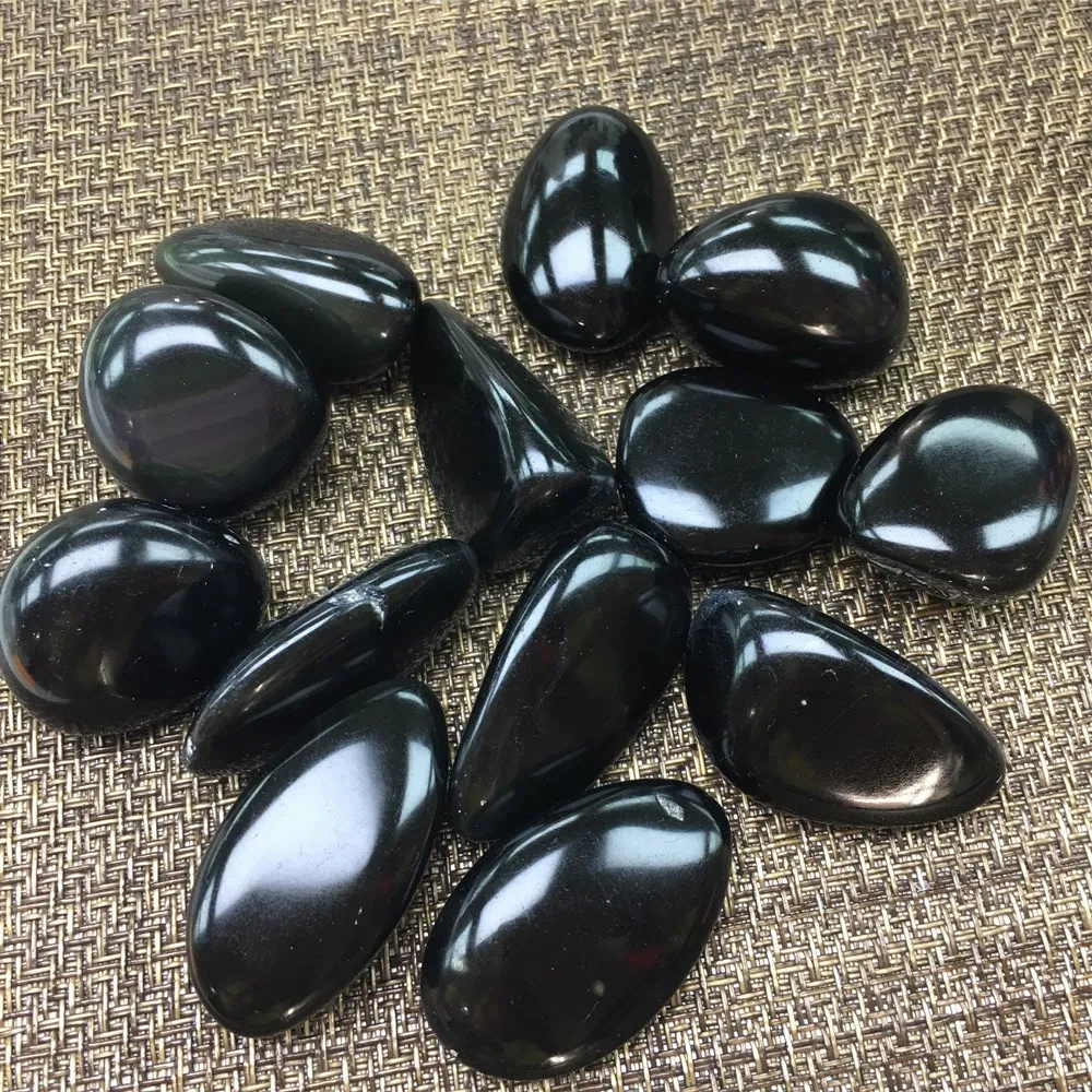 Cristales de obsidiana a granel, piedras naturales y minerales caídas, curación espiritual, buena suerte, decoración reiki, hogar moderno, 200g