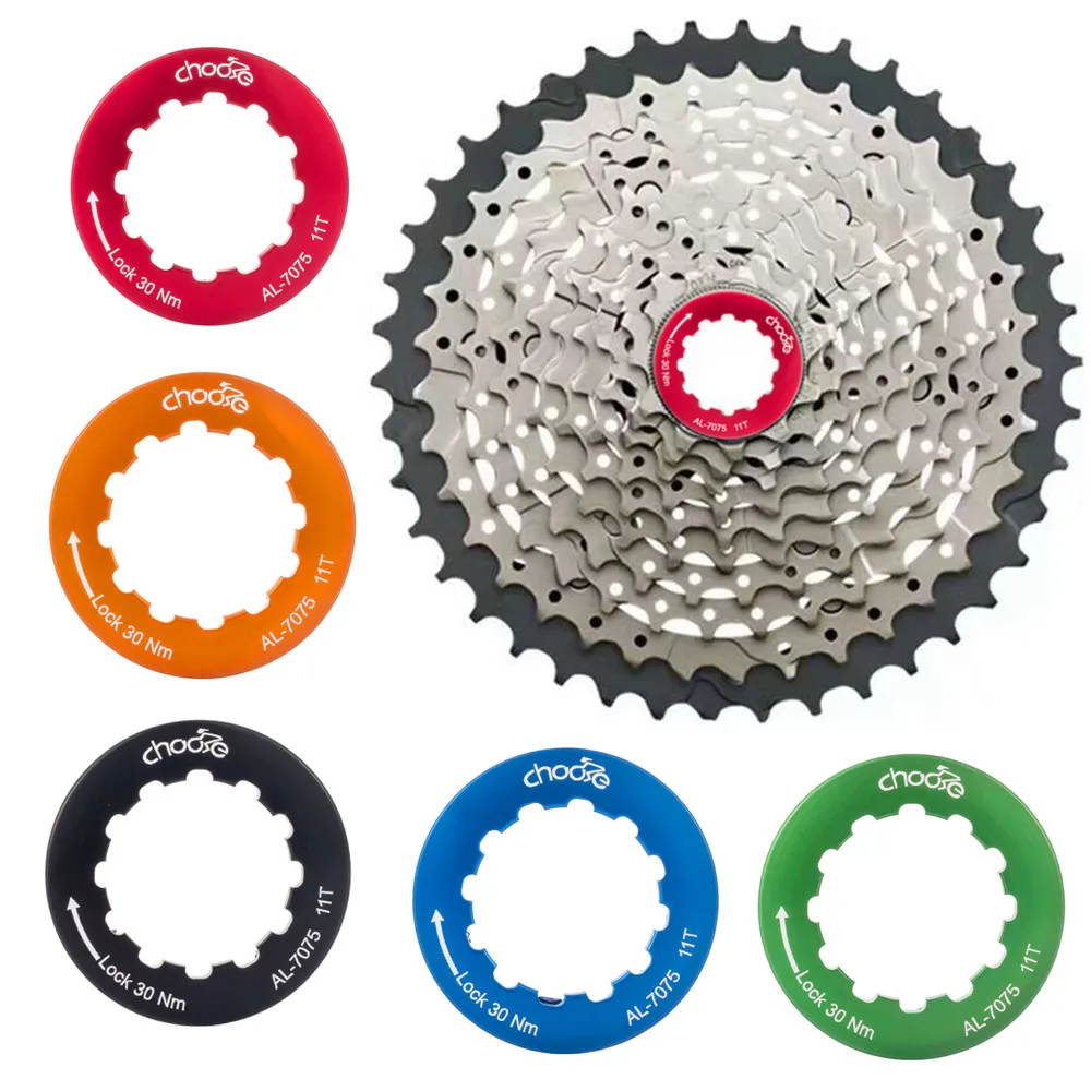 CNC Bicycle Aluminum Cassette Flywheel Cover  SRAM Shimano Flywheel Cover Ring Lock FC567 Bike Accessories 1Pcs