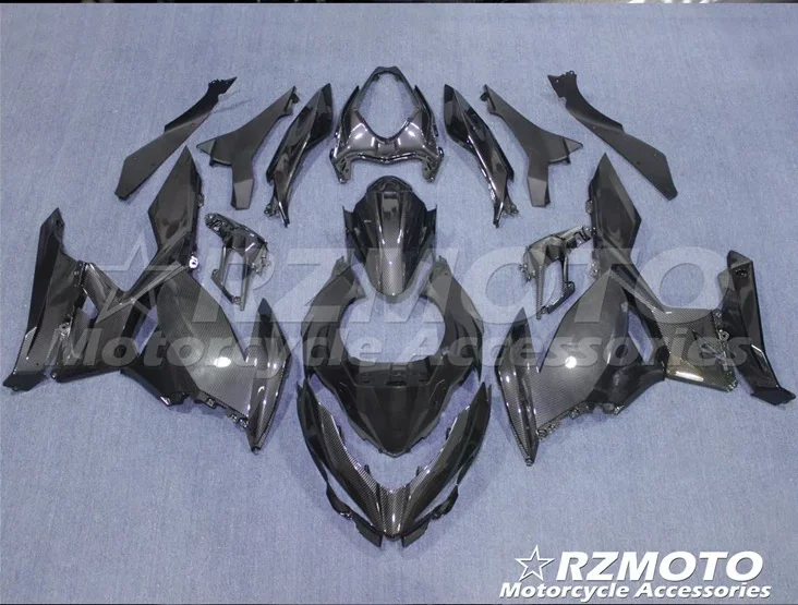 

Water transfer carbon fiber lacquered Motorcycle fairing parts For kawasaki ninja 400 2018 All sorts of color No.3013
