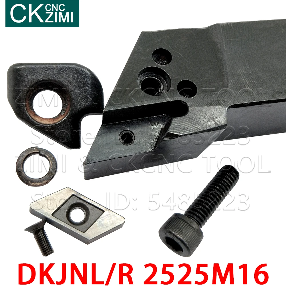 1Pcs Dkjnr 2525M16 Dkjnl 2525M16 Draaigereedschappen Externe Draaiwerktuigen Houder Cnc Metaal Draaibank Gereedschap Voor Knux 1604 Carbide inserts