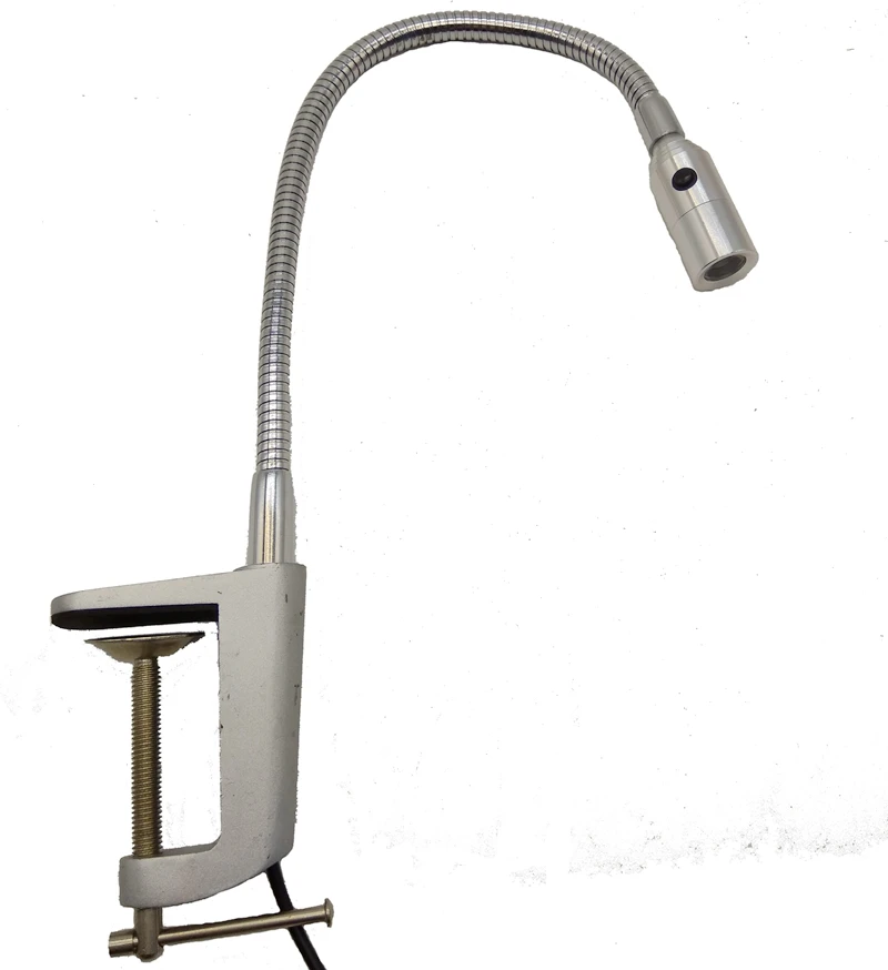 1W LED GOOSENECK BEDSIDE CLAMP LAMP