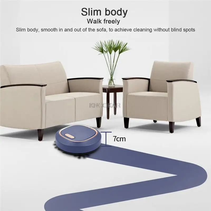 Smart Robot Vacuum Cleaner 3-In-1 Robotic Automatic Home Cleaning Vacuum Cleaner Machine for Floors Pet Hair Dust