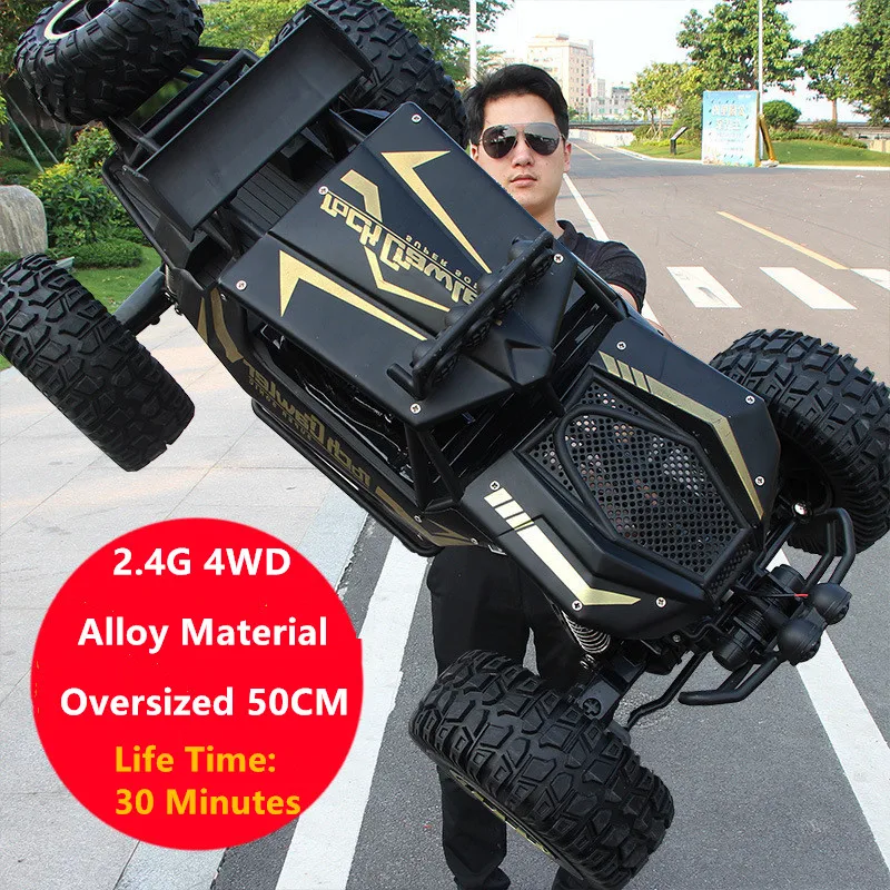 

RC Car 4WD 1:8 50cm Oversized Half-meter Body alloy Climbing RC Car Mountain high speed Off-road Vehicle 2.4G RC Car toy