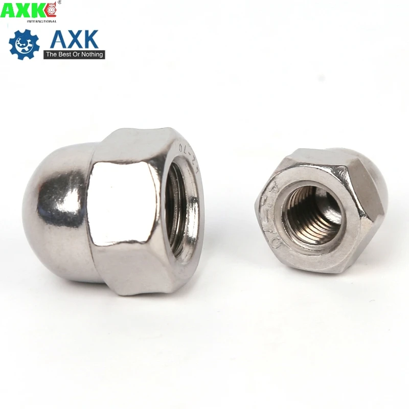 DIN1587 M3 M4 M5 M6 M8 304 Stainless Steel Nuts Decorative Head Bolted Cover Semicircle Acorn Nut SUS304 3MM nut cap