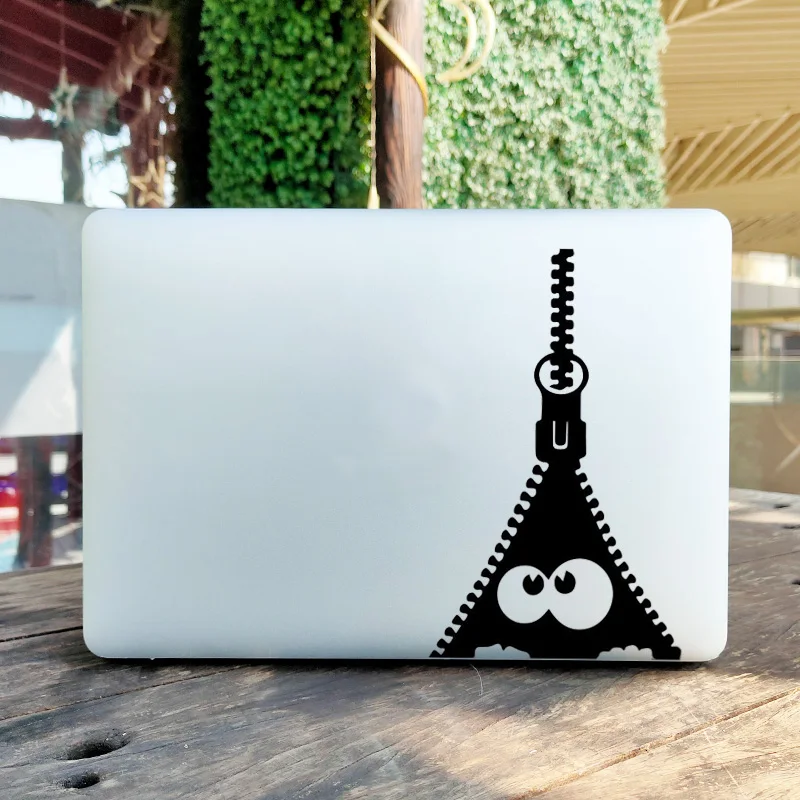 Виниловая наклейка для ноутбука Peeking на молнии Monster для MacBook Pro Air Retina 11 