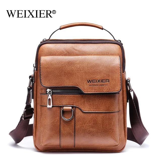 Weixier torba męska torba na ramię retro skórzana pionowa torebka biznesowa męska skórzana torba na co dzień torba męska crossbody torby