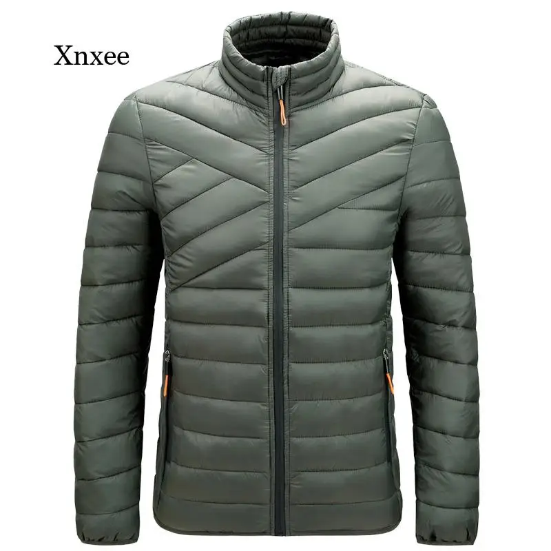 

Winter Warm Men's Casual Quilted Jacket Fashion Light Clothes Loose Large Size Zipper Jacket