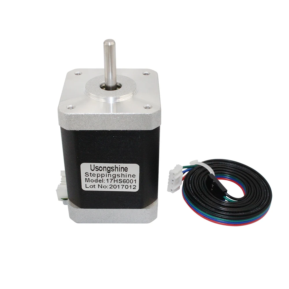 2-Phase Hybrid Stepper Motor Nema17 Motor 60mm 0.7N.M 4-wire 17HS6001 17HS6001S Motor for 3D Printer