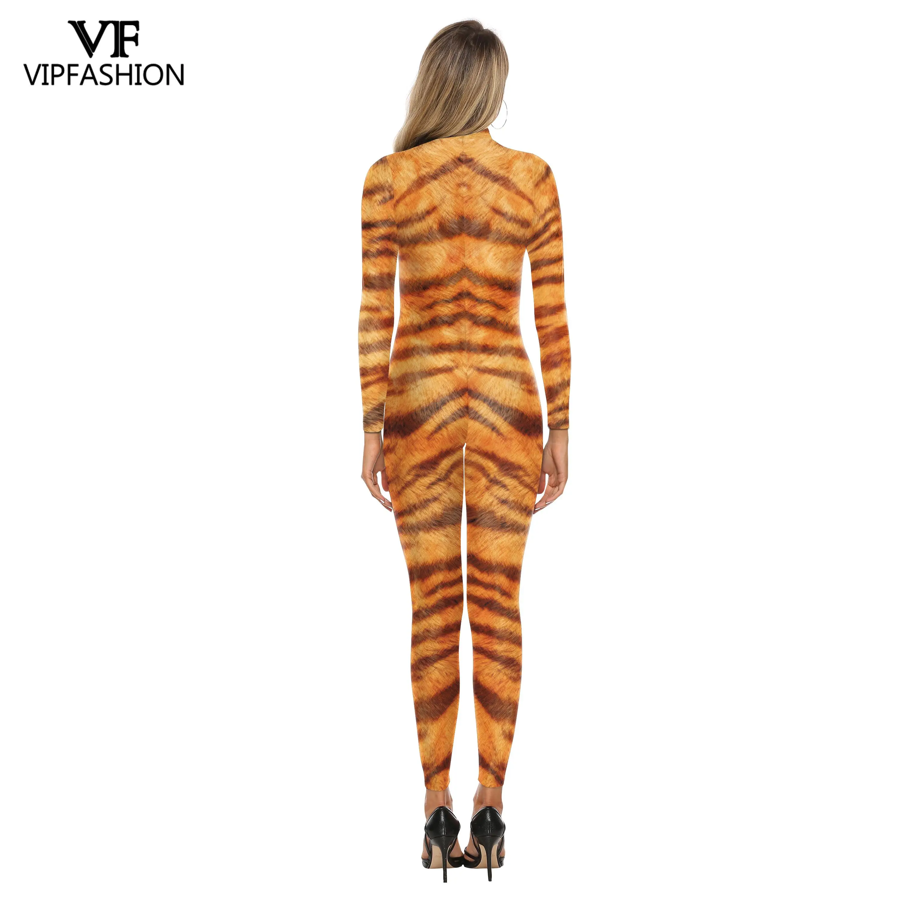 VIP moda donna uomo stampa 3D Spandex animale leopardo muscolo costumi Cosplay carnevale festa tuta tute completi