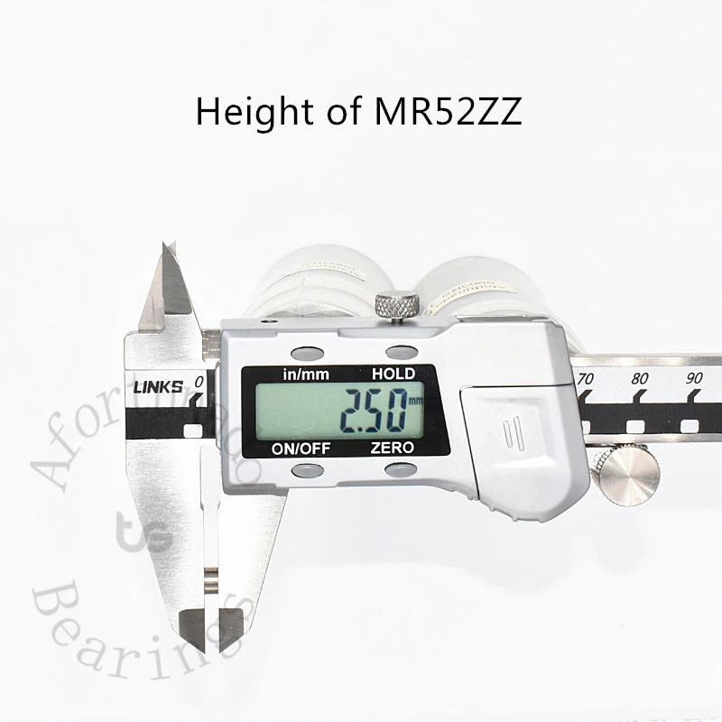 MR52ZZ 2*5*2.5(mm)  Bearing 10pcs chrome steel Metal Sealed High speed Mechanical equipment parts
