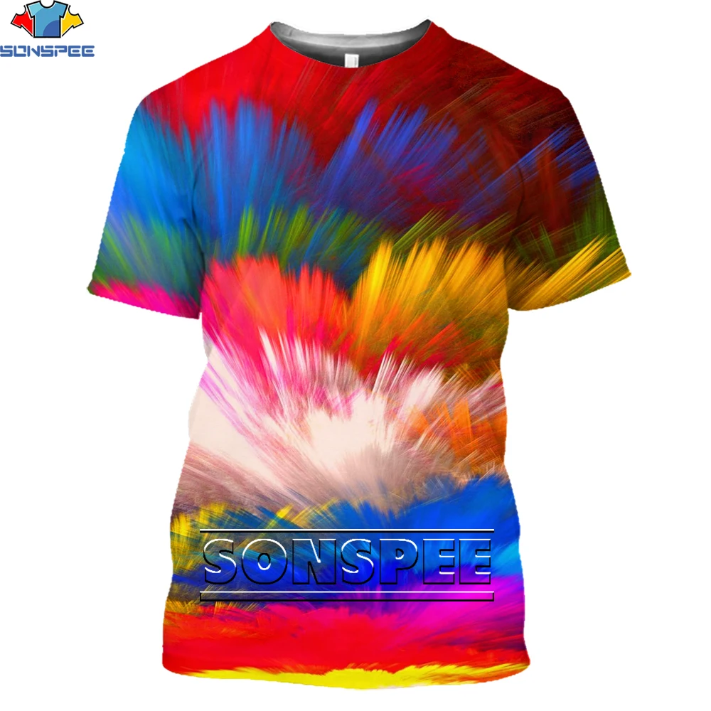 

LIASOSO Color 3D Print Men's T-shirt Summer Casual Harajuku Looose Oversized Sweatshirt Women Clothing Kids Cute Tops