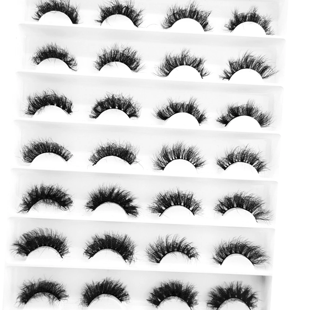 NEW Fluffy Lashes 3d Mink Lashes 13mm-20mm Soft Thick Natural Eyelashes Wholesale False Eyelash 14Pairs Makeup Reusable Lash