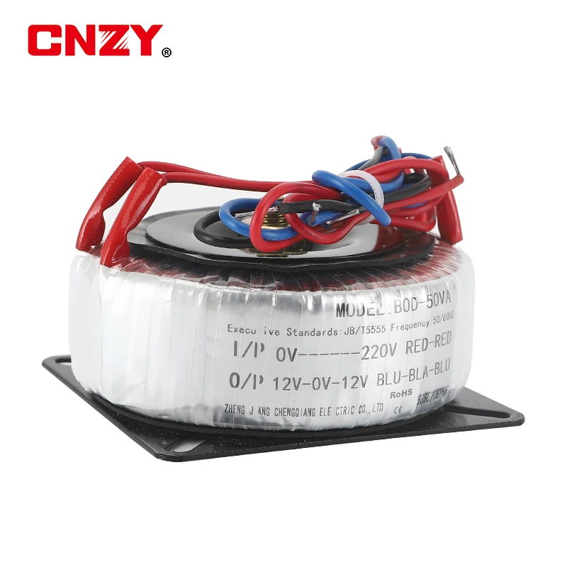 100W toroidal transformer 100VA220V380V input single set of 24V 12V 36V 48V 110 power amplifier customized toroidal transformer