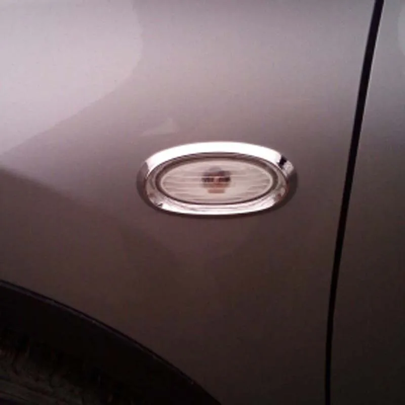 

ABS Plastic Chrome Side Light Turn Signal Lamp Lights Cover for Renault Koleos 2008 2009 2011 2012 Car styling Accessories