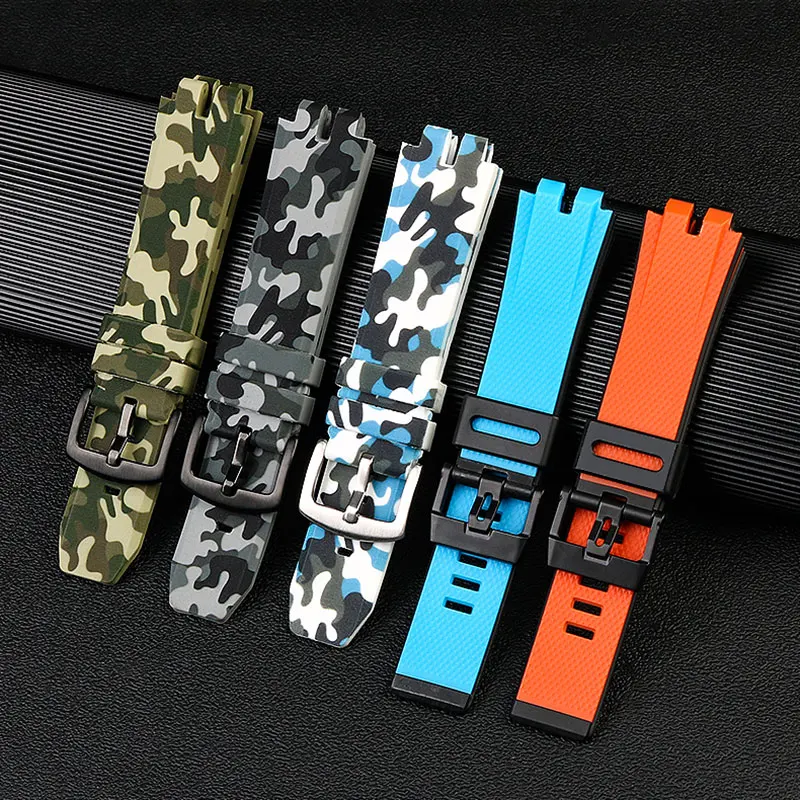 Silicone watch strap for PROTREK series Casio prw-3000 \\ 3100 \\ 6000 \\ 6100y resin silicone watchband with waterproof  soft belt