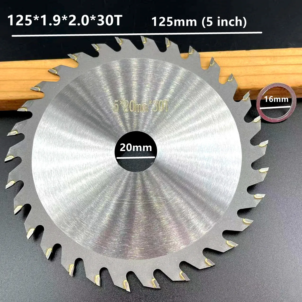 1pcs 4\'\' 5\'\' 6\'\' 7\'\' 110/125/150/180mm Wood Circular Saw Blade 30T/40T/50T/60T/80T TCT  Wood Cutting Disc Carbide TCT Saw Blade