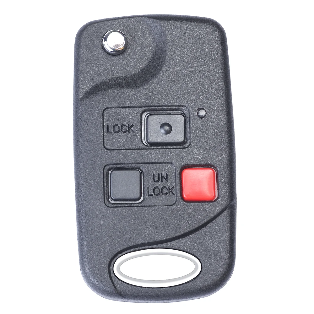 DIYKEY  for 2003 - 2008 Lexus GX470 LX470  Flip Smart Remote Key Fob FCC: HYQ1512V 4C / 4D67 / 4D68 Chip