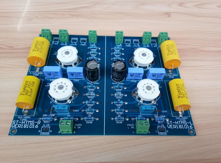 Montaż Hifi12AX7 + 12AT 7 przedwzmacniacz rurowy obwód Hetian Mao L17-33