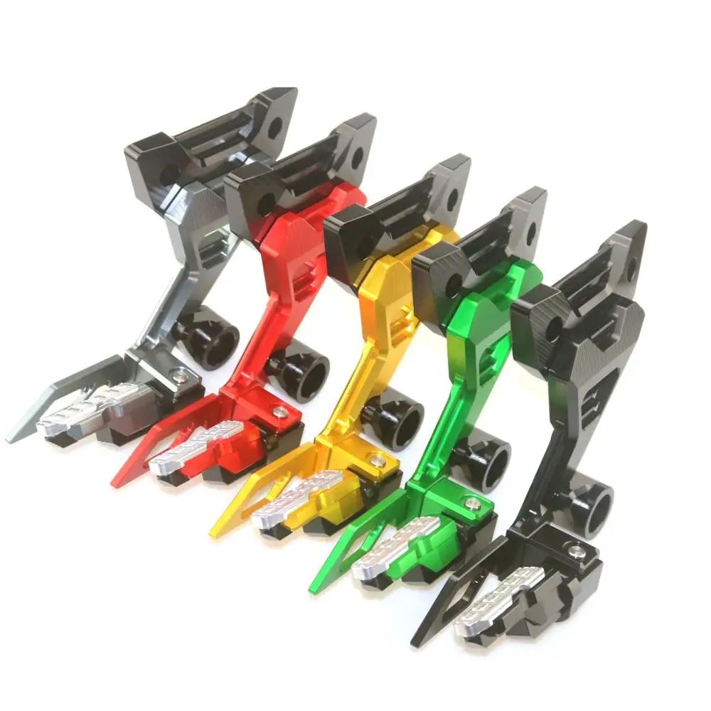 Motorcycle CNC Rear Footrests Bracket Kit Foot Pegs Rests Assembly For KAWASAKI Z250 Z300  Ninja250R Ninja300R 2013-