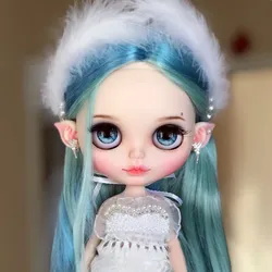 ICY DBS Blyth Doll joint body matte face with tan dark natural skin soft hair NEO BJD toy gift DIY with HAND SET A&B