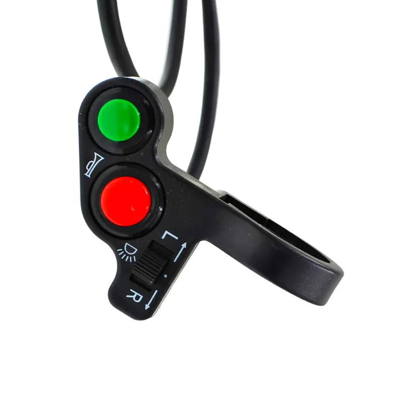 Motorcycle Handlebar Switch Electric Bike Scooter Horn Turn Signals On/Off Button Light Switch