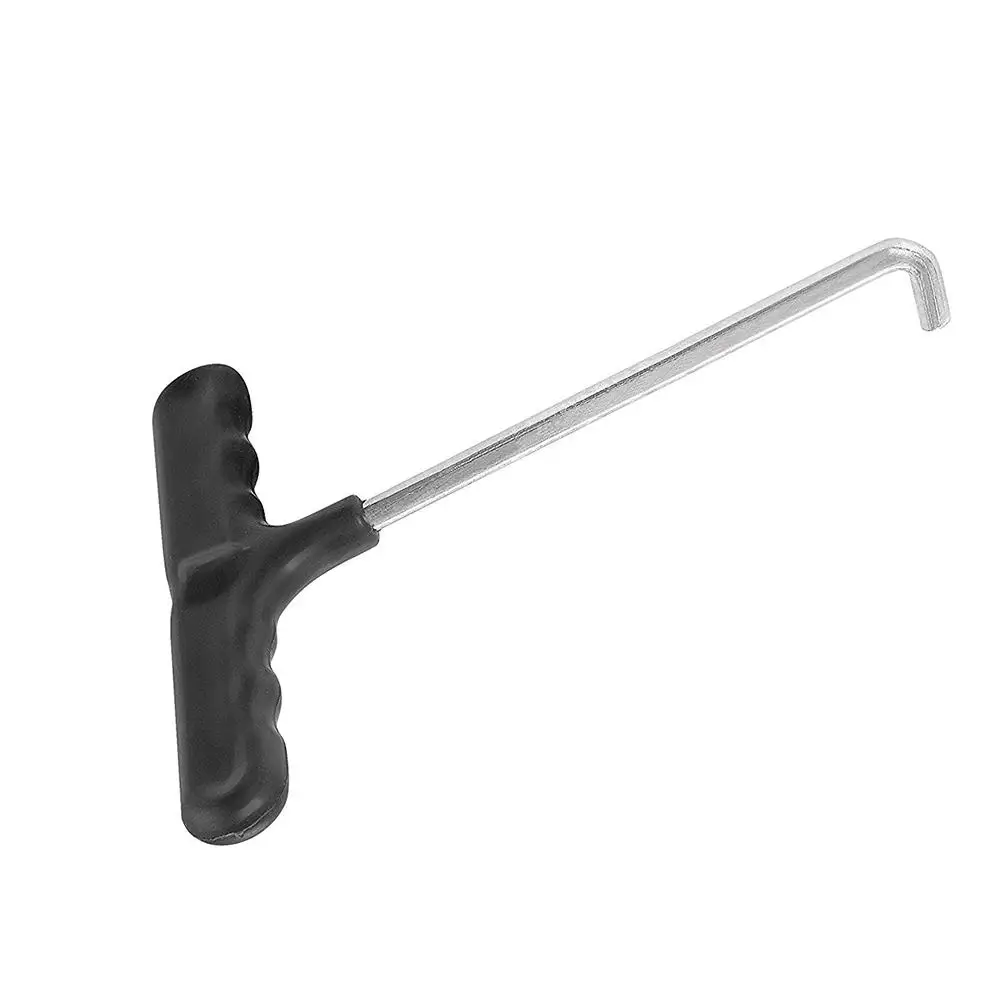 Mounchain Trampoline Spring Pull Tool T-Hook for Trampoline Install your jump pad hand Pull Tool Black included