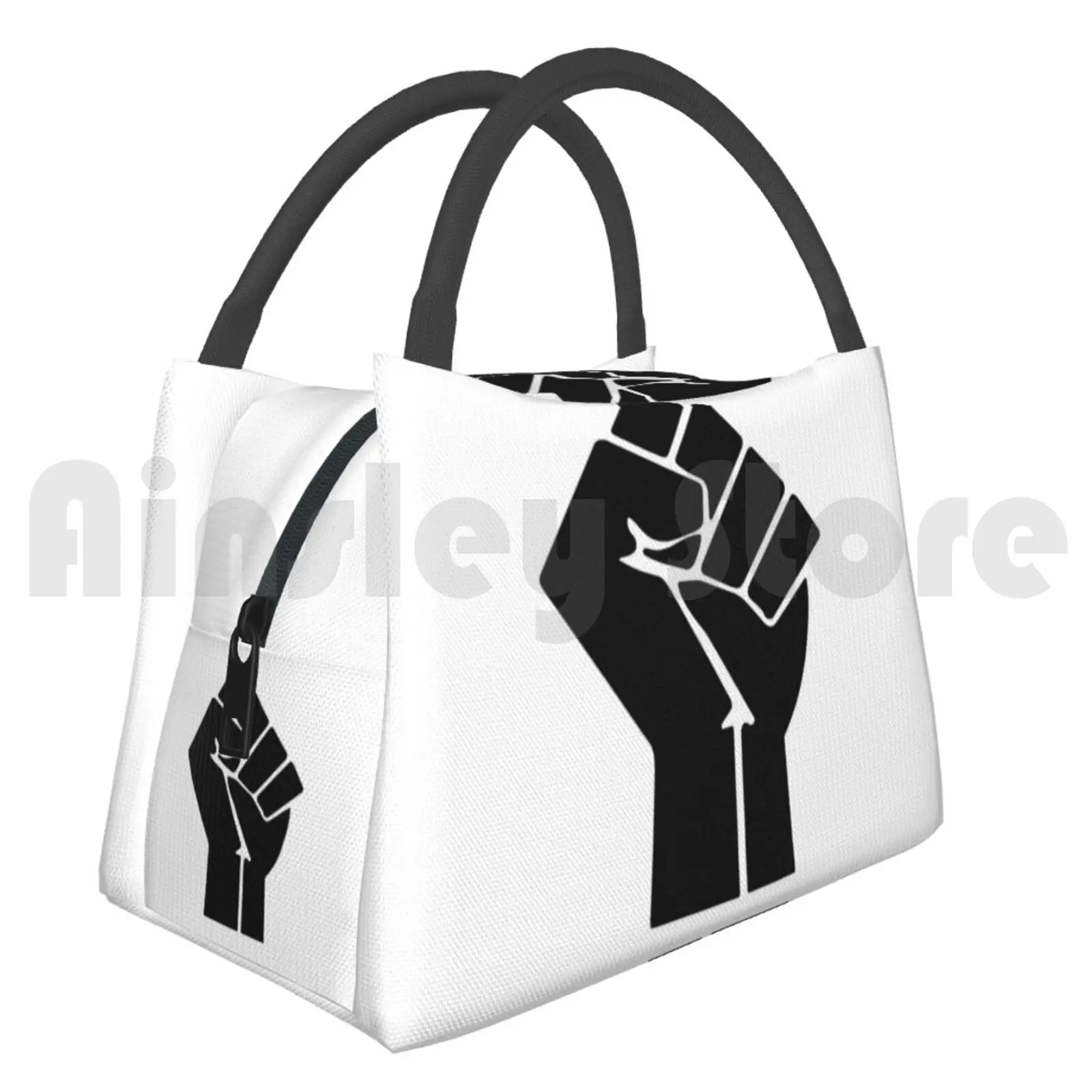 

Portable Insulation Bag Raised Fist Black Power Symbol Black Power Black Clenched Fist Fist Fists Power