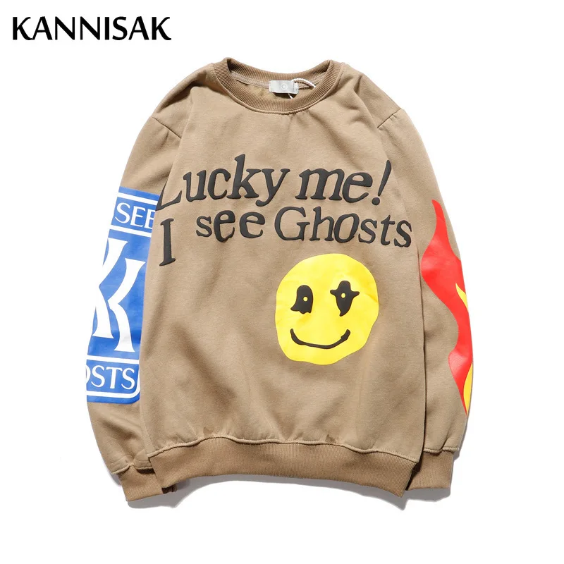 بلوزات نسائية مطبوعة من الصوف رقبة دائرية بلوفرات نسائية ملابس خروج واسعة Harajuku بلوزة للخريف والشتاء ملابس زوجين غير رسمية