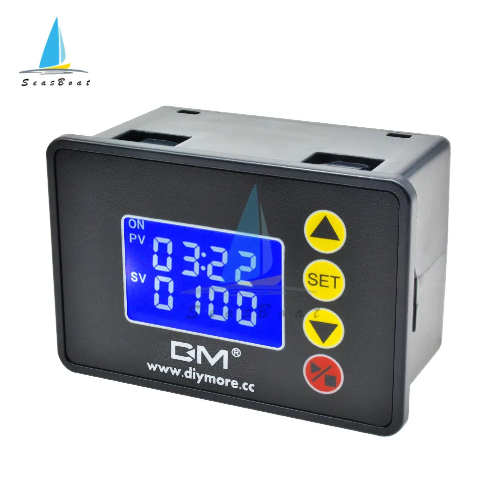 1.37 inch LCD Digital Display Microcomputer Time Controller Timer Relay 00:00-99:59 0000-9999S Control Module AC110-220V 12V 24V