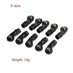 10PCS Universal M4 Link Tie Rod Ends Ball Head for 1/10 1/8 SCX10 TRX4 RC Climbing Model Car Accessories