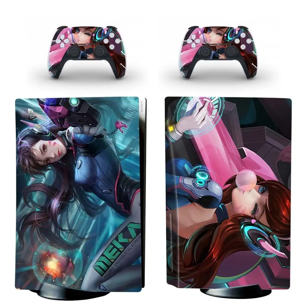 DVA PS5 Standard Disc Edition Skin Sticker Decal Cover for Console & Controller PS5 Skin Sticker Vinyl