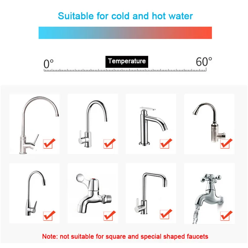 ก๊อกน้ำห้องครัวกรอง TAP หัว 360 องศาหมุนครัวเรือนเครื่องกรองน้ำ Sprayer การกรองคาร์บอนที่เปิดใช้งาน