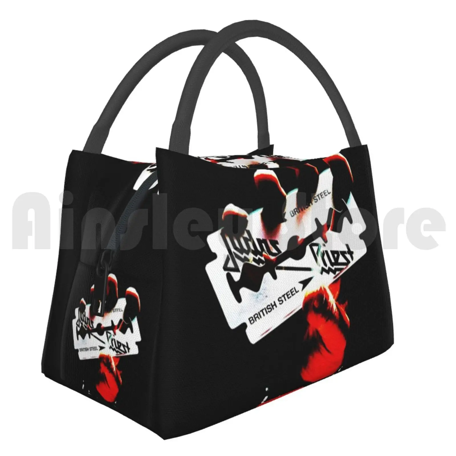 

Cooler Lunch Bag Picnic Bag Grab It Fastt Judas Priest Yes Yes Band Band Rok Progresif Art Pop Progressive