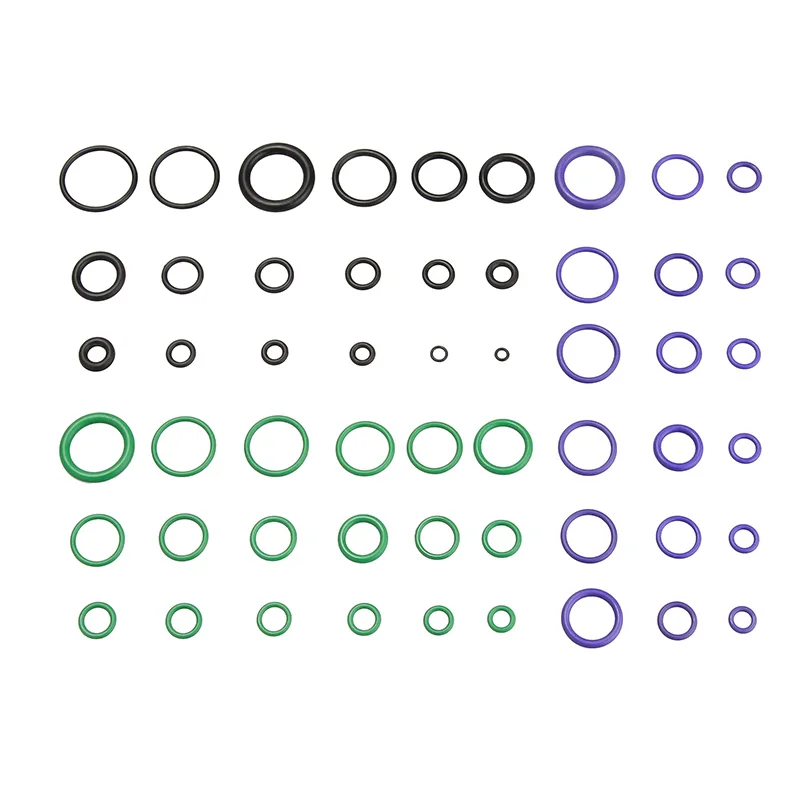 495Pcs/Pack 36 Sizes Kit Purple/Green+black Metric O Ring Seals Watertightness Rubber O Ring Gaskets Oil Resistance Assortment
